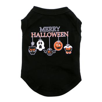 Picture of Mirage 51-173 SM-BK Merry Halloween Dog Shirt&#44; Black - Small