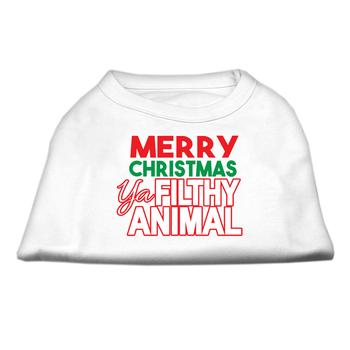 Picture of Mirage 51-177-XLWT Ya Filthy Animal Dog Shirt&#44; White - Extra Large