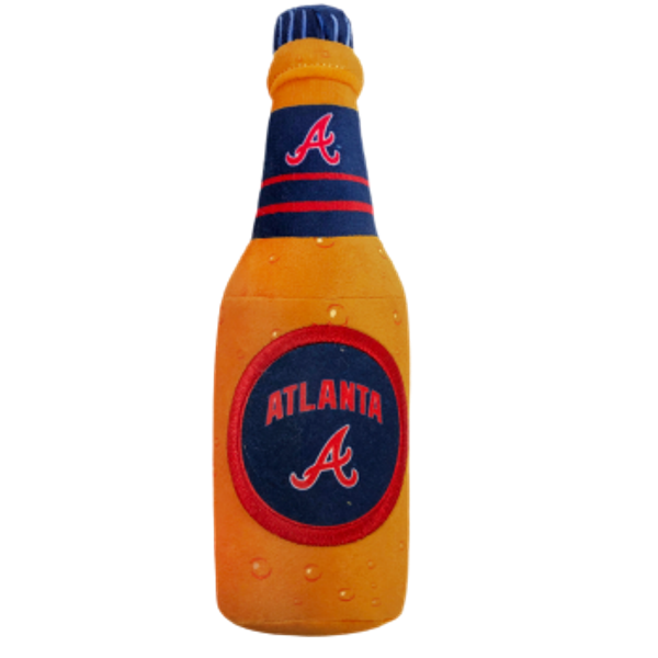 Picture of Pets First BRV-3343 Atlanta Braves Bottle Pet Toy