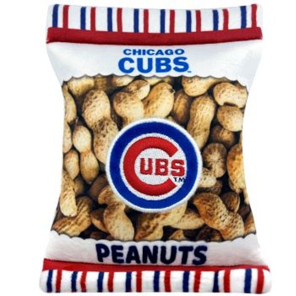 Picture of Pets First CUB-3346 Chicago Cubs Peanut Bag Pet Toy
