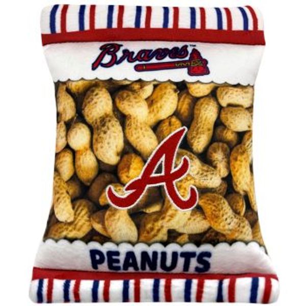 Picture of Pets First BRV-3346 Atlanta Braves Peanut Bag Pet Toy