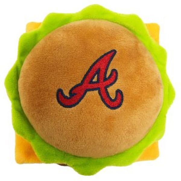 Picture of Pets First BRV-3353 Atlanta Braves Hamburger Pet Toy