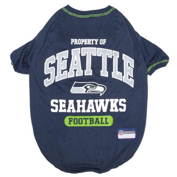 SEA-4014-XS Seattle Seahawks Pet T-Shirt, Extra Small -  Pets First