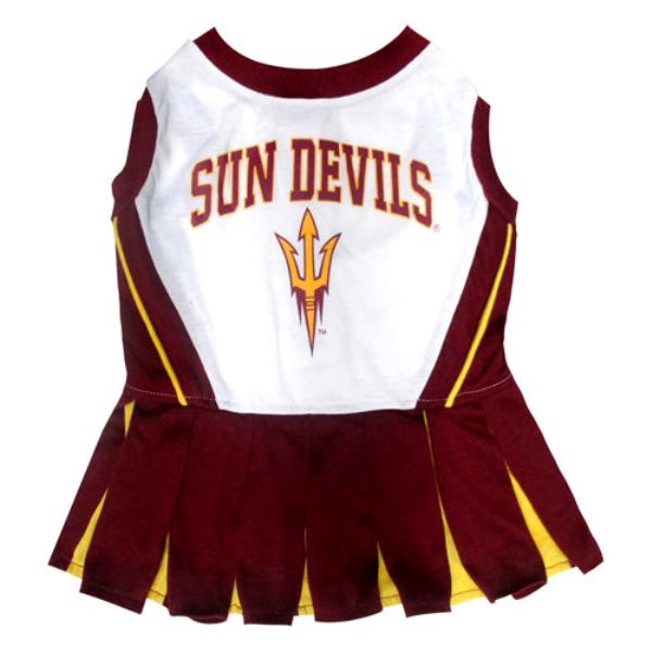 Picture of Pets First ASU-4007-MD Arizona State Cheerleader Dress for Pets&#44; Medium