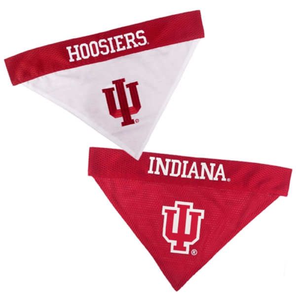 Picture of Pets First IND-3217-S-M Indiana Hoosiers Reversible Bandana for Pets&#44; Small & Medium