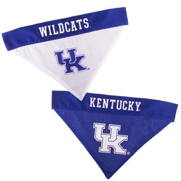 Picture of Pets First KY-3217-S-M University of Kentucky Wildcats Reversible Bandana for Pets&#44; Small & Medium