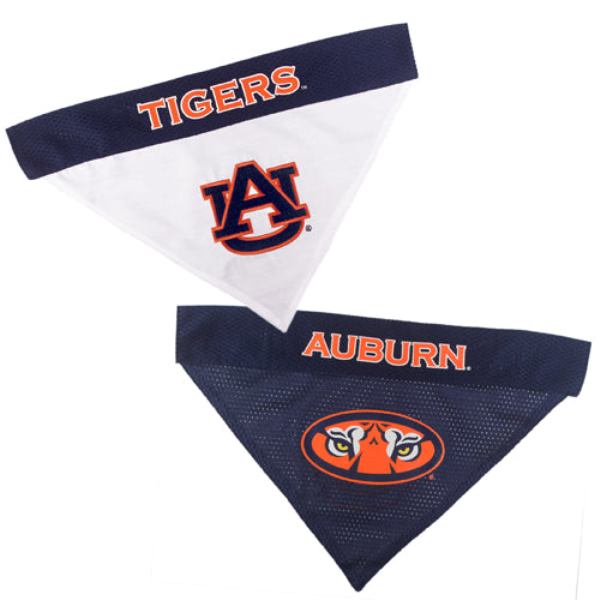Picture of Pets First AU-3217-S-M Auburn Tigers Reversible Bandana for Pets&#44; Small & Medium
