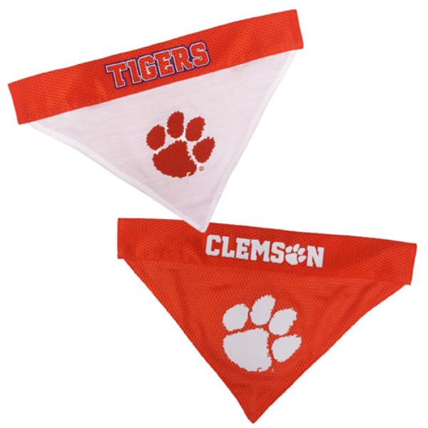 Picture of Pets First CL-3217-L-XL Clemson Tigers Reversible Bandana for Pets&#44; Large & Extra Large