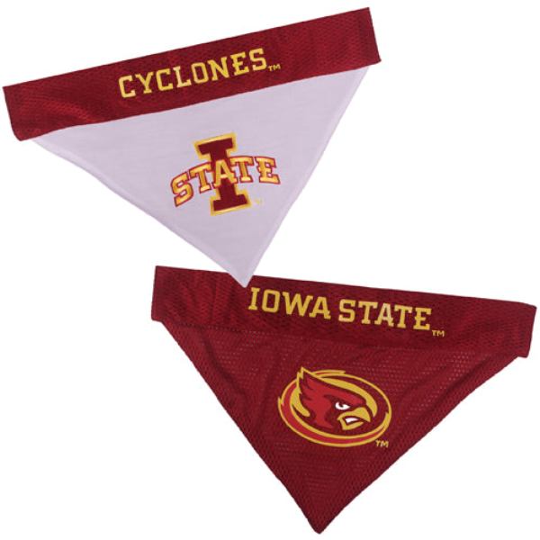 Picture of Pets First IS-3217-S-M Iowa State Reversible Bandana for Pets&#44; Small & Medium