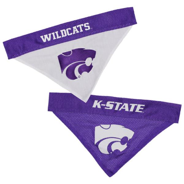 Picture of Pets First KS-3217-L-XL Kansas State Reversible Bandana for Pets&#44; Large & Extra Large
