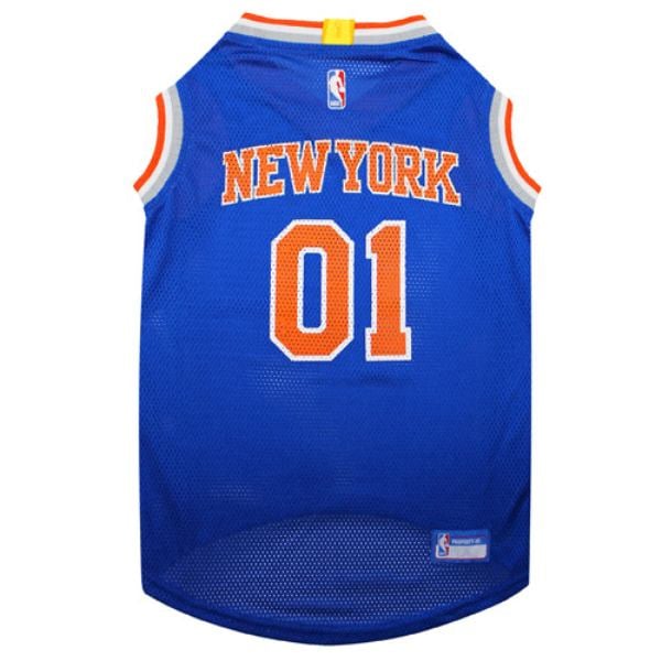 KNX-4047-LG New York Knicks Basketball Mesh Jersey for Pets, Large -  Pets First