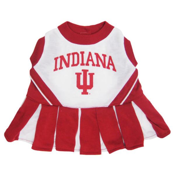Picture of Pets First IND-4007-XS Indiana Hoosiers Cheerleader Dress for Pets&#44; Extra Small