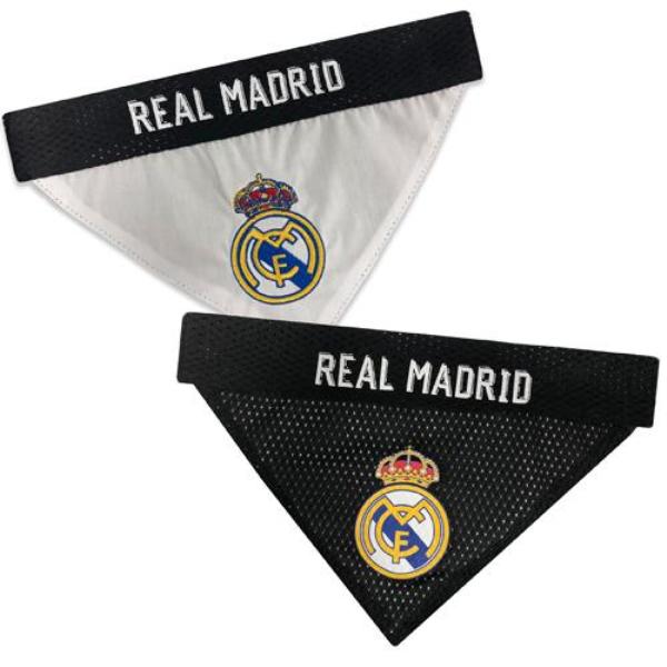 Picture of Pets First RMA-3217-S-M Real Madrid Pet Reversible Bandana&#44; Small & Medium