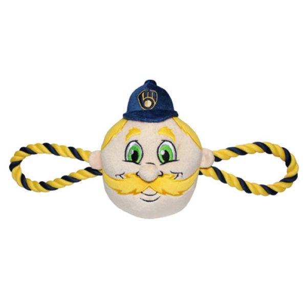 Picture of Pets First BRW-3242 Milwaukee Brewers Mascot Double Rope Toy&#44; Multi Color