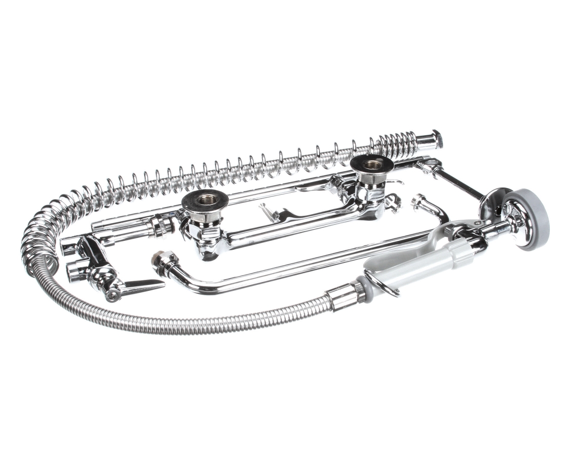 B-0133-ADF12-B 8 in. Wall Mount Spring Action Easy Install Pre-Rinse Unit