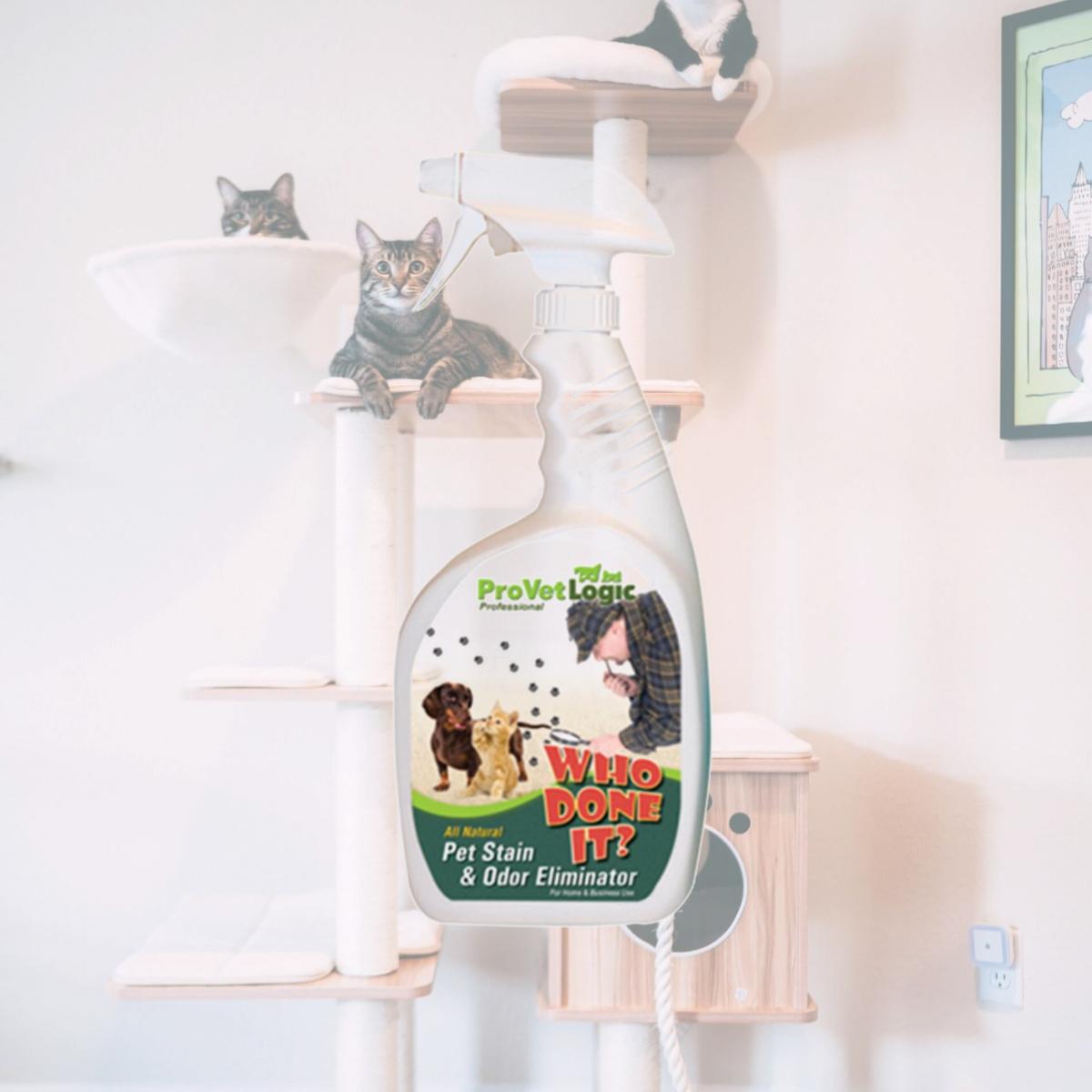 Picture of ProVetLogic V04-12MN Who Done It Trigger Single Pet Stain & Odor Remover Pack 12- 32 Oz. Spray Bottles