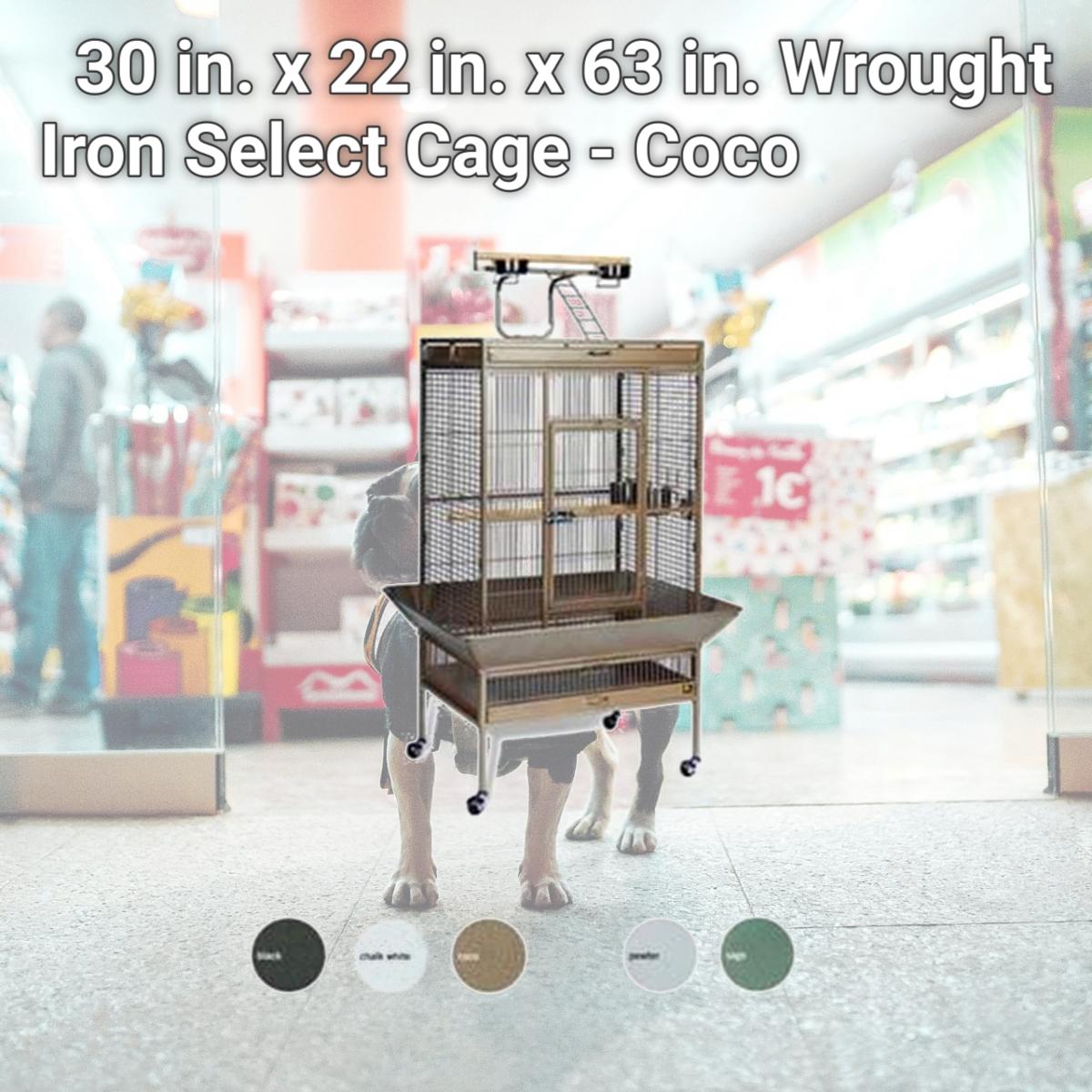 Picture of Prevue Pet Products 3153COCO 30 in. x 22 in. x 63 in. Wrought Iron Select Cage - Coco