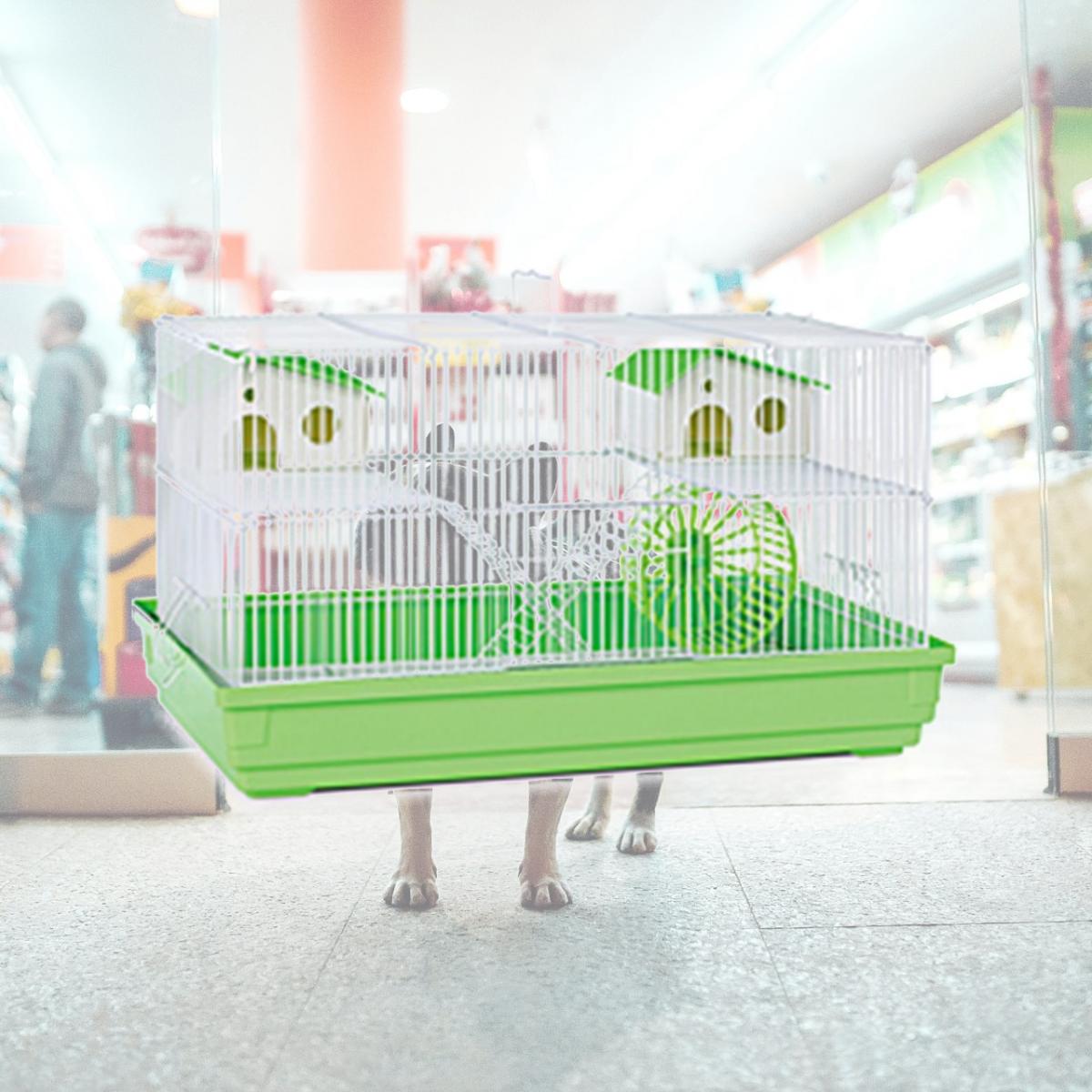 Picture of Prevue Pet Products SP2060G Prevue Hendryx Deluxe Hamster & Gerbil Cage- Lime Green