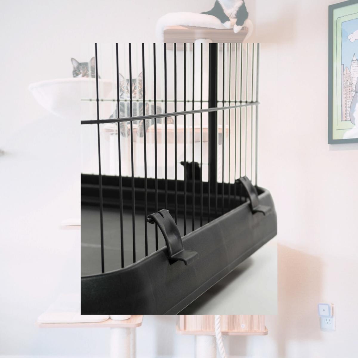 Picture of Prevue Hendryx 7501 43 x 25.2 x 44.8 in. Pet Deluxe Cat Home with 3 Levels