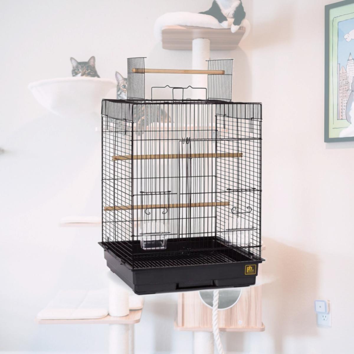 Picture of Prevue SP1818PTB 0.62 in. Cockatiel Playtop Bird Cage&#44; Black