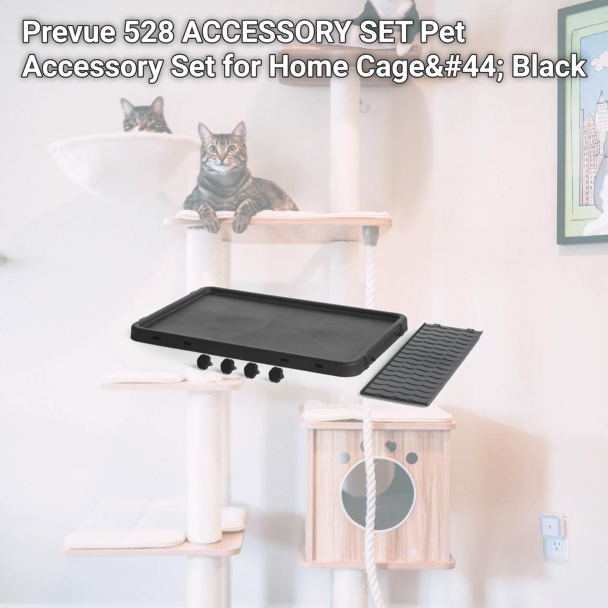 Picture of Prevue 528 ACCESSORY SET Pet Accessory Set for Home Cage&#44; Black