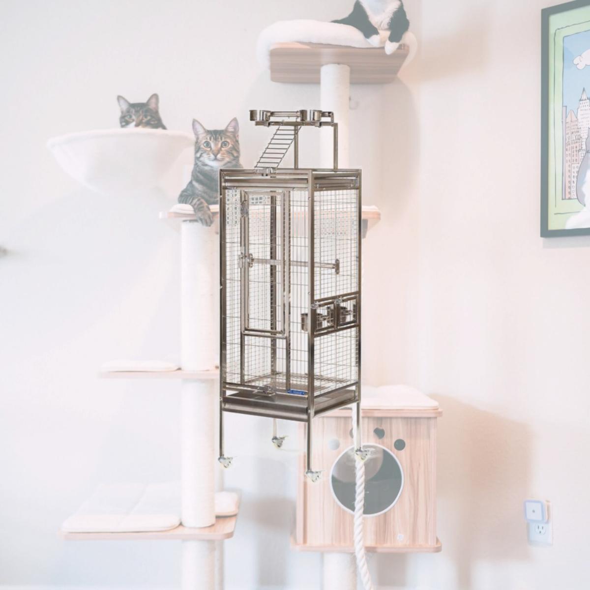 Picture of Prevue 3451 Stainless Steel Bird Cage&#44; Stainless Steel - Small