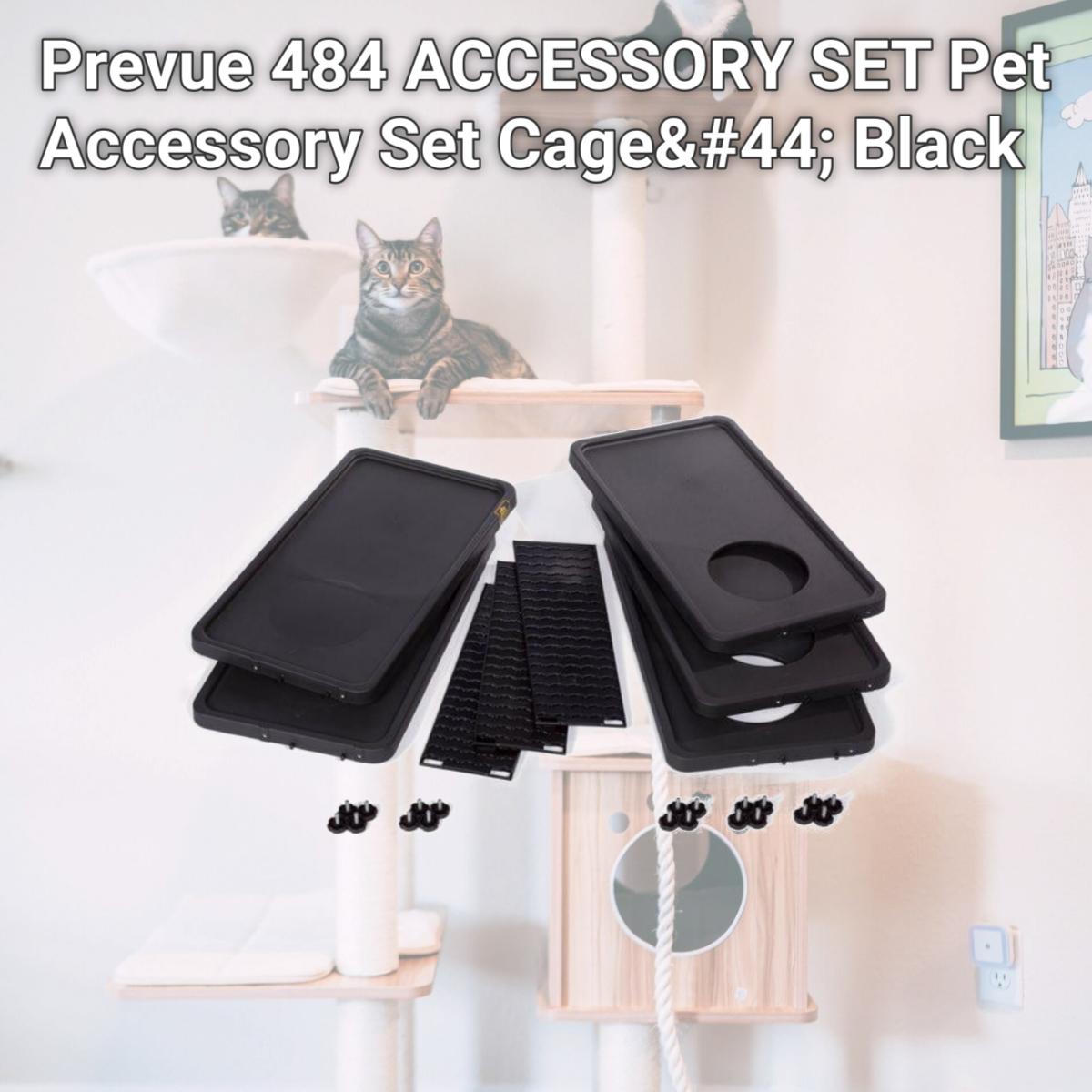 Picture of Prevue 484 ACCESSORY SET Pet Accessory Set Cage&#44; Black