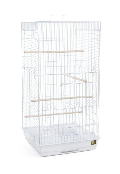 0.62 in. Tall Tiel Cage, White