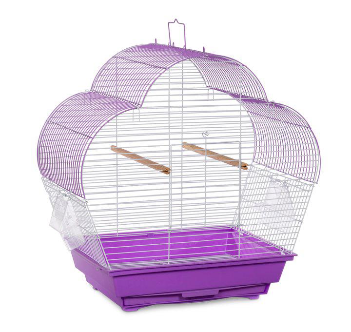 Picture of Prevue SP21003P-W 0.37 in. Palm Beach Scallop Roof Cage&#44; Purple & White