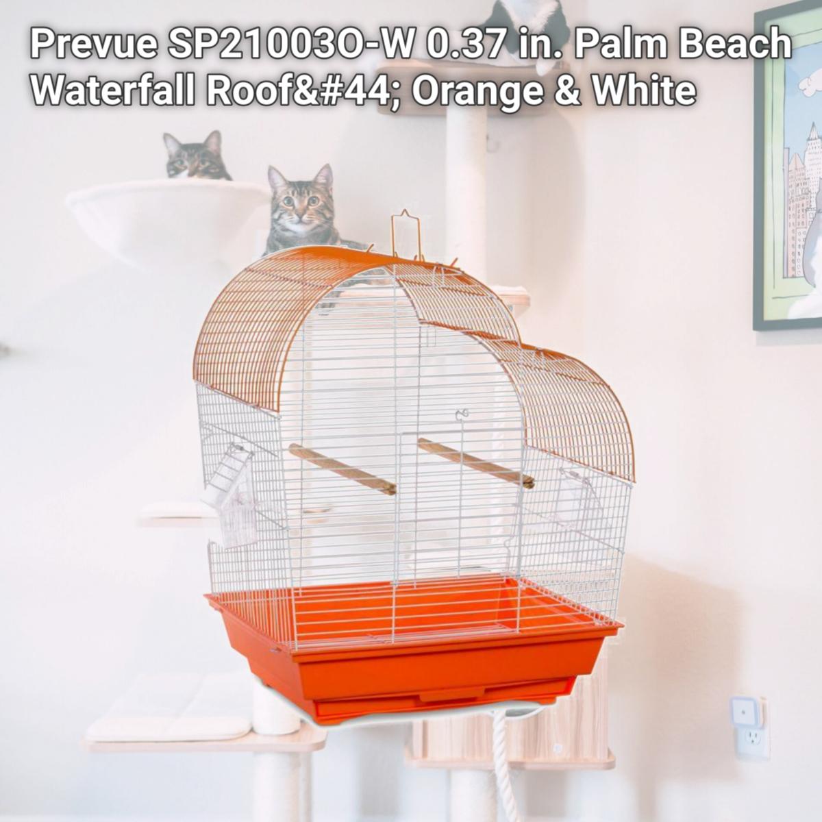 Picture of Prevue SP21003O-W 0.37 in. Palm Beach Waterfall Roof&#44; Orange & White