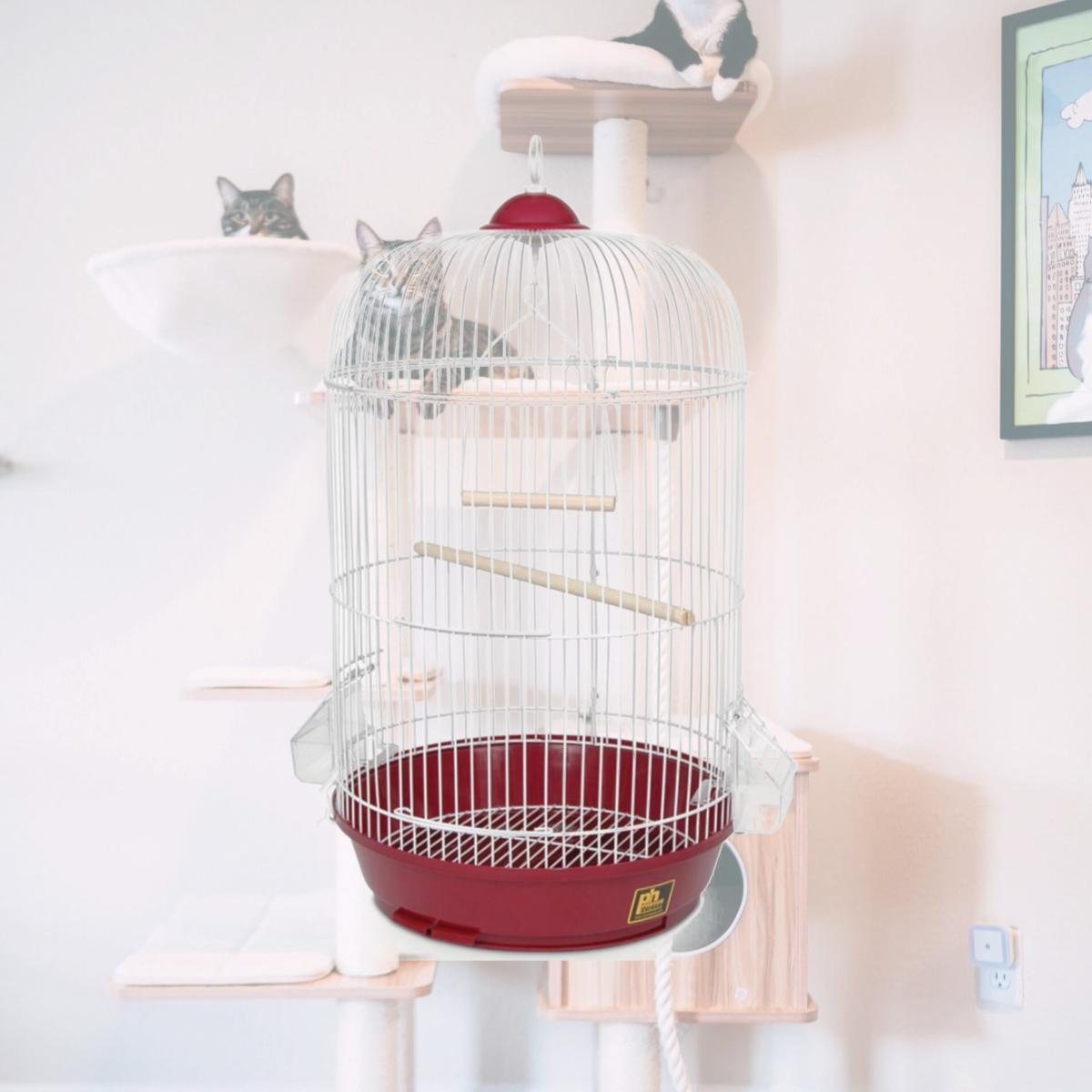 Picture of Prevue SP31999R Round Bird Cage&#44; Red - Small