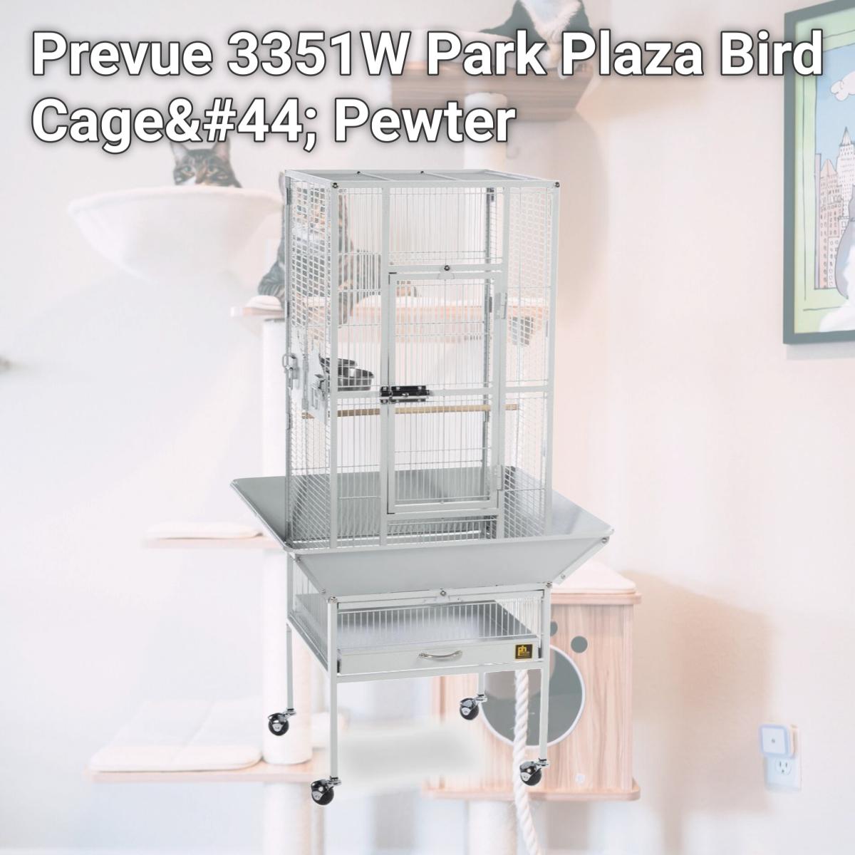 Picture of Prevue 3351W Park Plaza Bird Cage&#44; Pewter