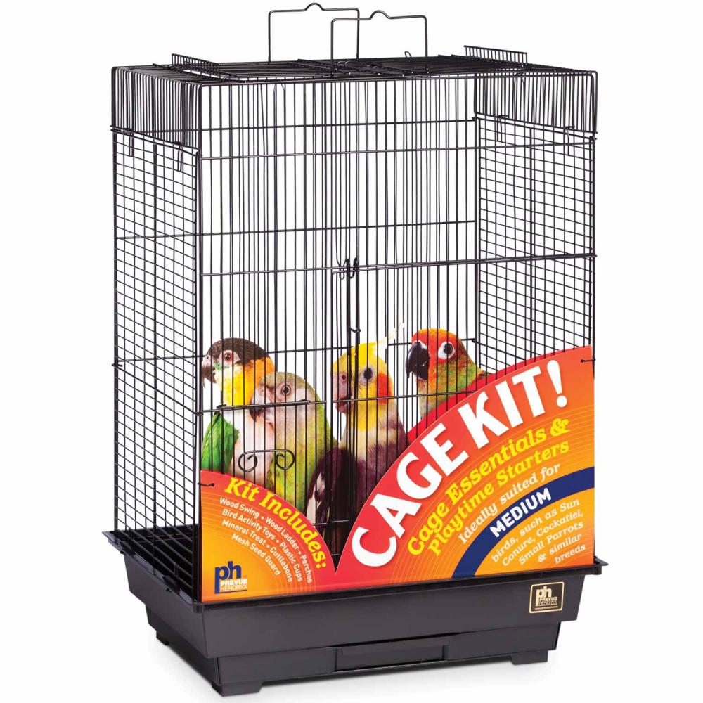 Picture of Prevue 91351 0.5 in. Playtop Bird Cage Kit&#44; Black