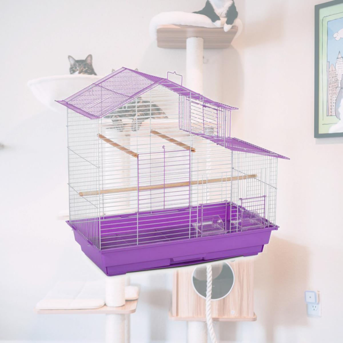 Picture of Prevue SP41615-1 House Top Tiel Cage Single Pack - Purple