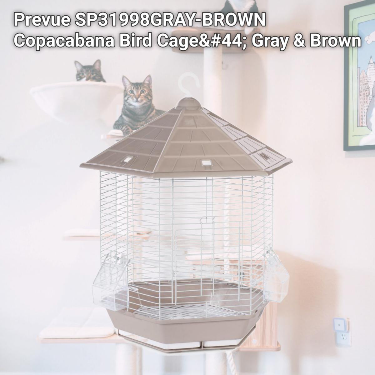 Picture of Prevue SP31998GRAY-BROWN Copacabana Bird Cage&#44; Gray & Brown