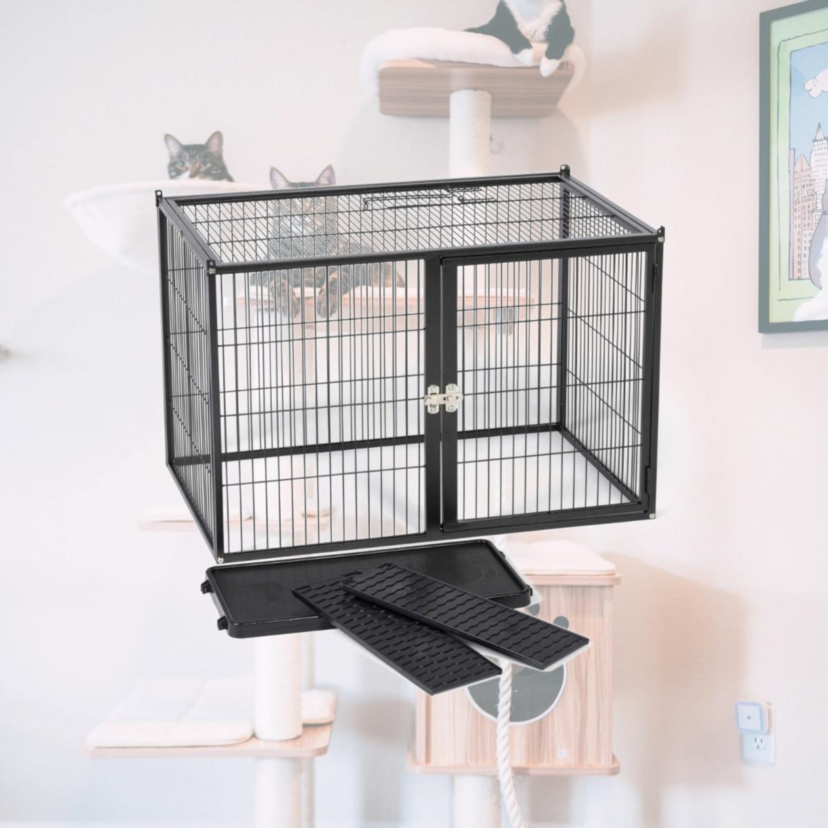 Picture of Prevue Pet 58500 Ferret Stack Add-On Cage Set&#44; Black