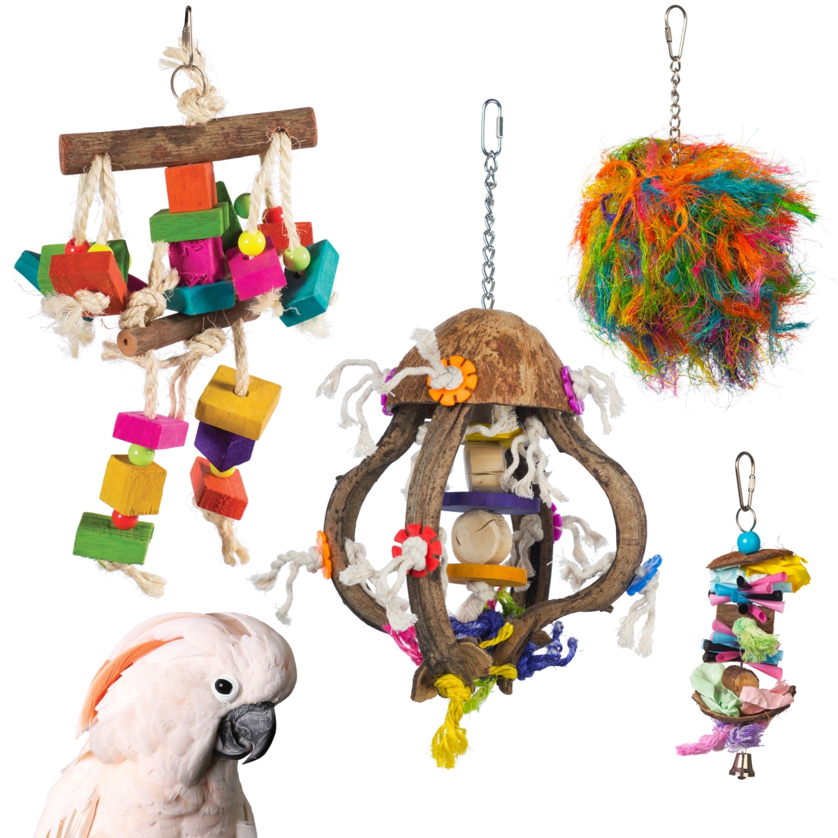 Picture of Prevue Pet Products 63008 Prevue Pet Products Big Birds and Parrots Toy Bundle 63008