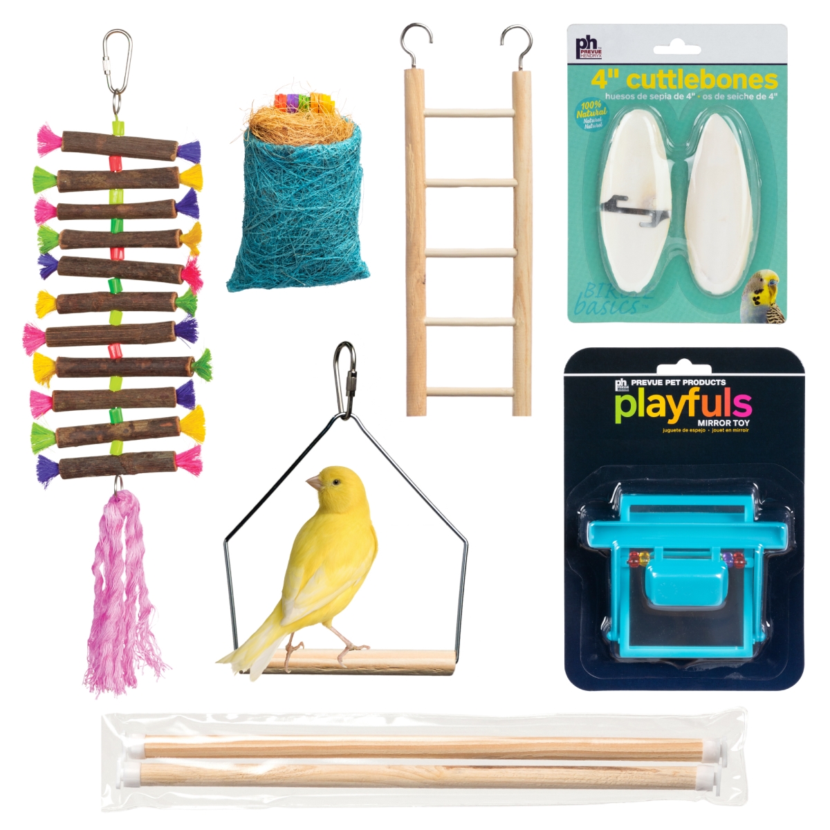Picture of Prevue Pet Products 63006 Prevue Pet Products Birdie Basics Toy Bundle Kit 63006
