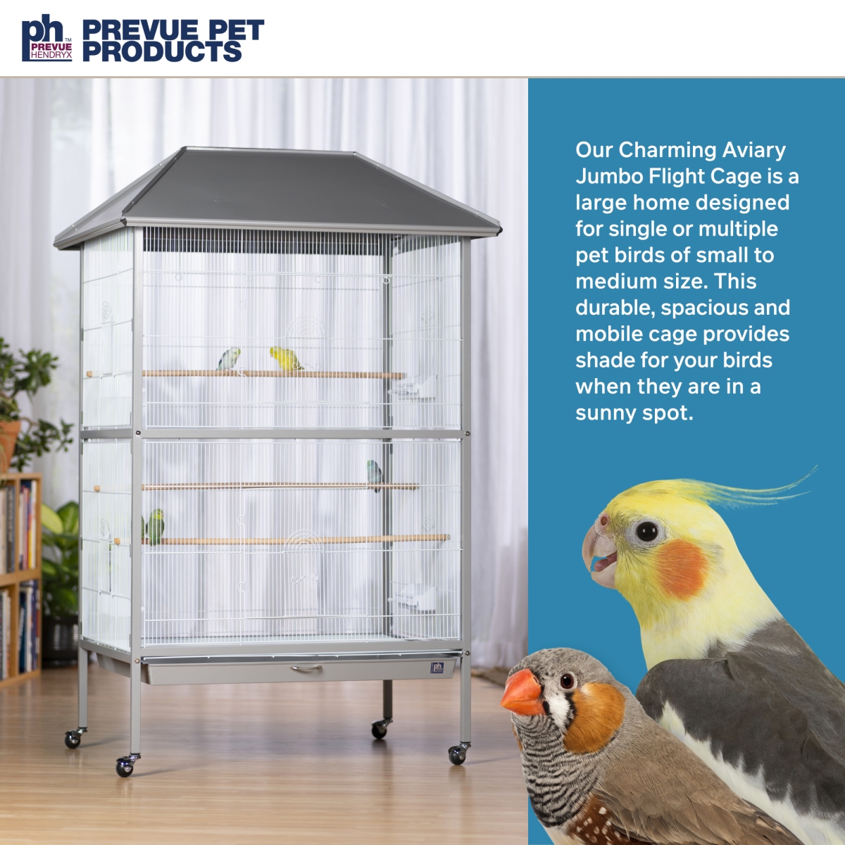 Picture of Prevue Pet Products F037 Charming Aviary Flight Cage Jumbo