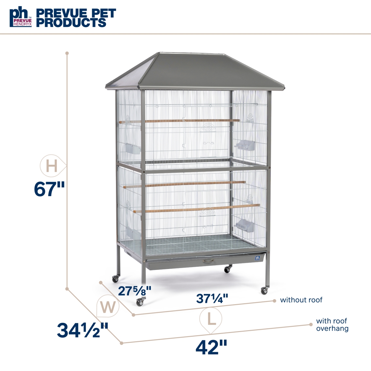 Picture of Prevue Pet Products F037 Charming Aviary Flight Cage Jumbo