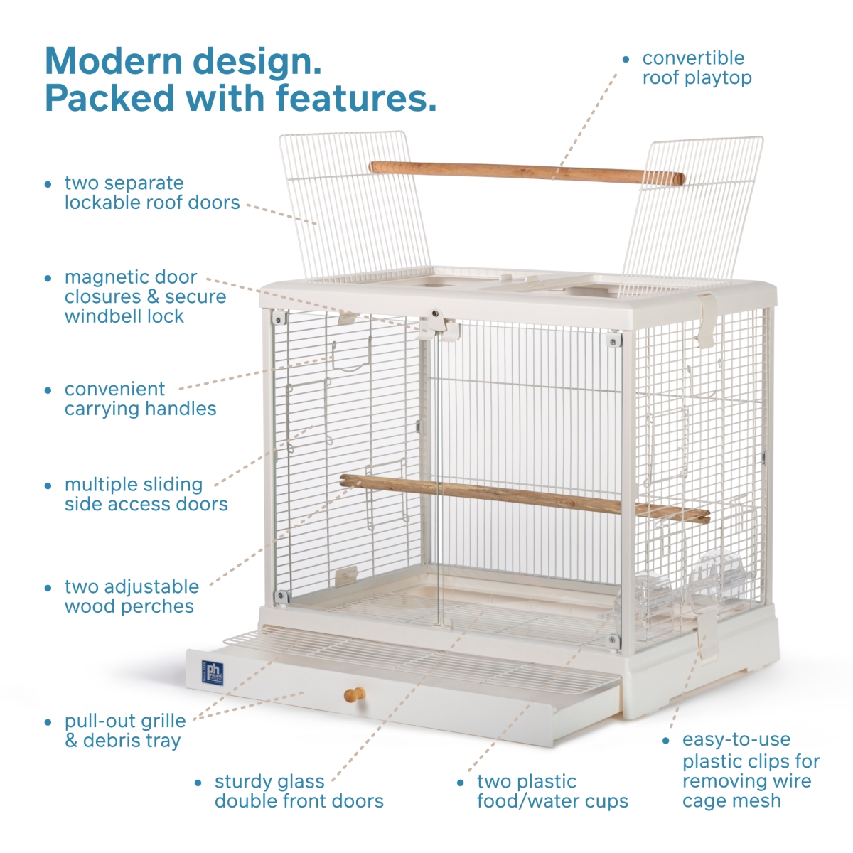 Picture of Prevue Pet Products 224W Crystal Palace Luxe