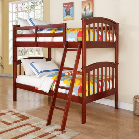 Picture of Donco Kids PD-311C-TT Columbia Bunk Bed - Twin Over Twin Size&#44; Cherry