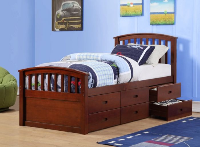 Picture of Donco Kids PD-425CP 6 Drawer Storage Bed - Twin Size&#44; Dark Cappuccino