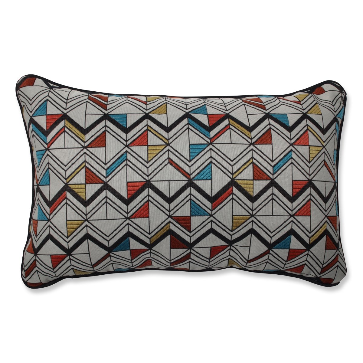 Picture of Pillow Perfect 618531 Indoor Basenji Tangerine Rectangular Throw Pillow&#44; Multicolored