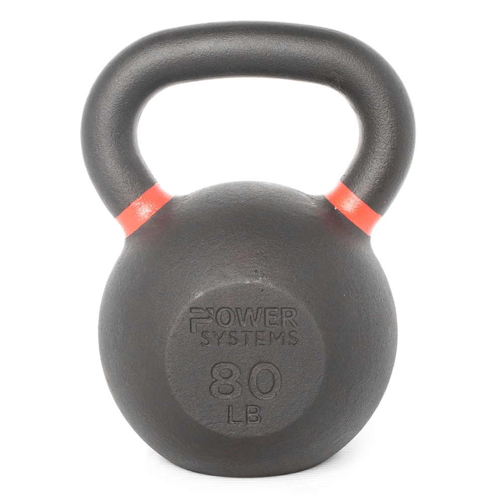 Power Systems 22816 80 lbs Prime Kettlebell, Black & Gray