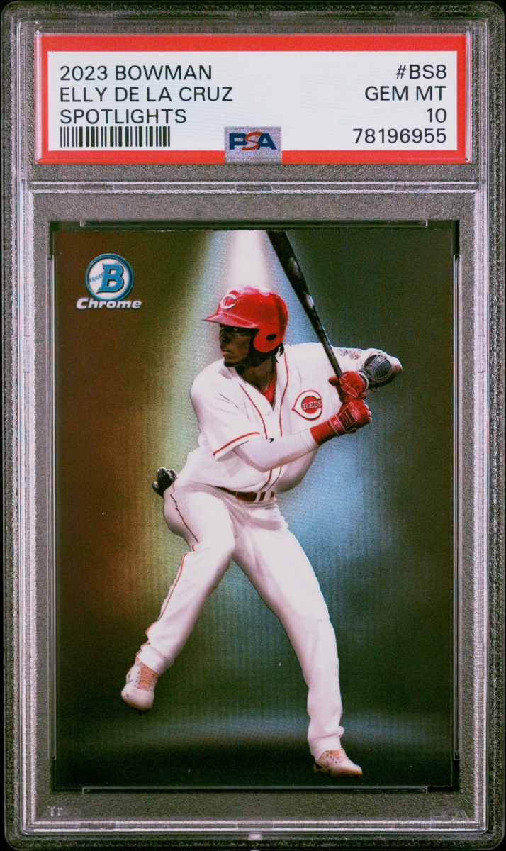 Picture of Powers Sports Memorabilia 114184929 Elly De La Cruz 2023 Bowman Spotlights Baseball Card - No.BS8 Graded PSA 10