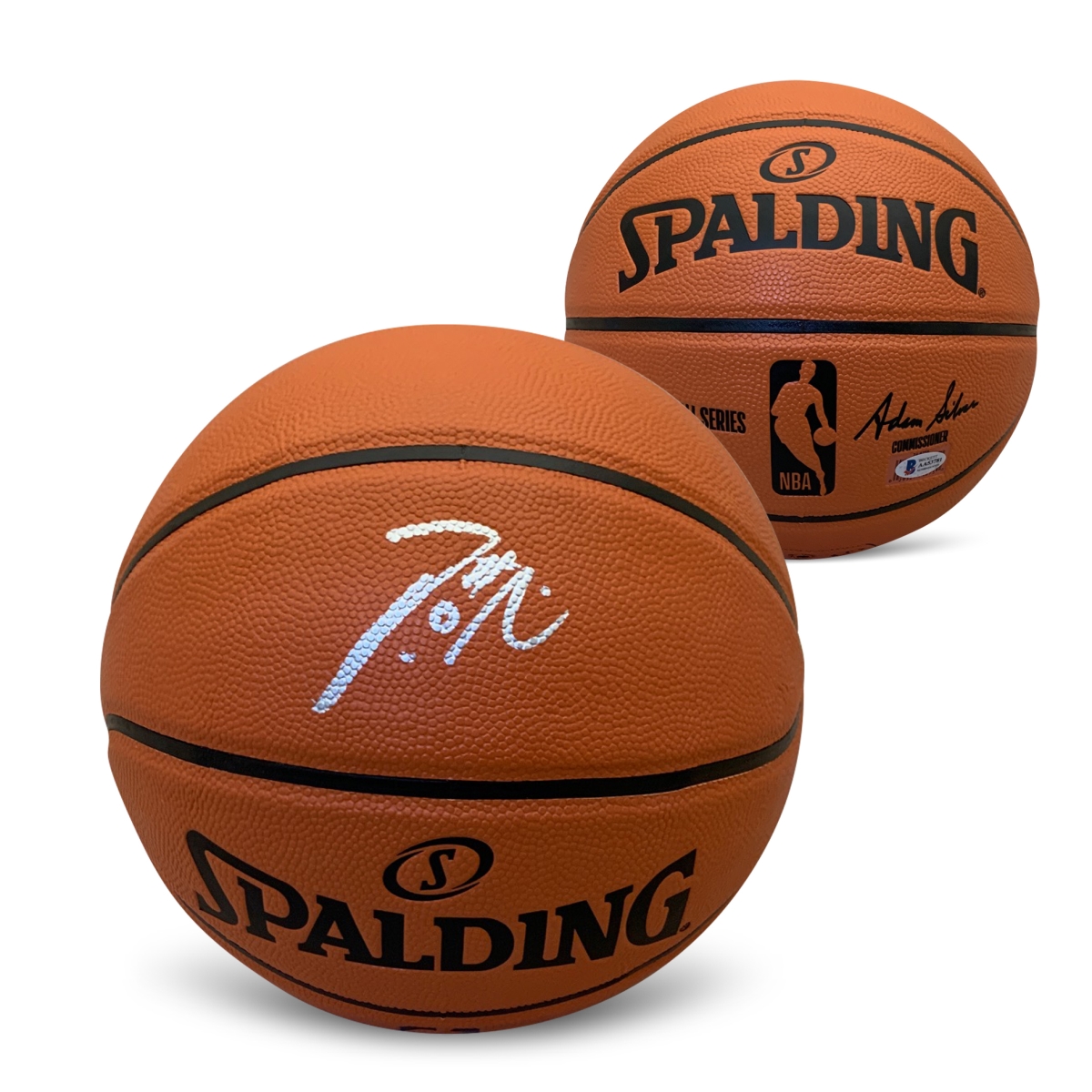 Picture of Powers Sports Memorabilia 114180978 Damian Lillard Autographed NBA Full Size Replica Signed Basketball Beckett COA