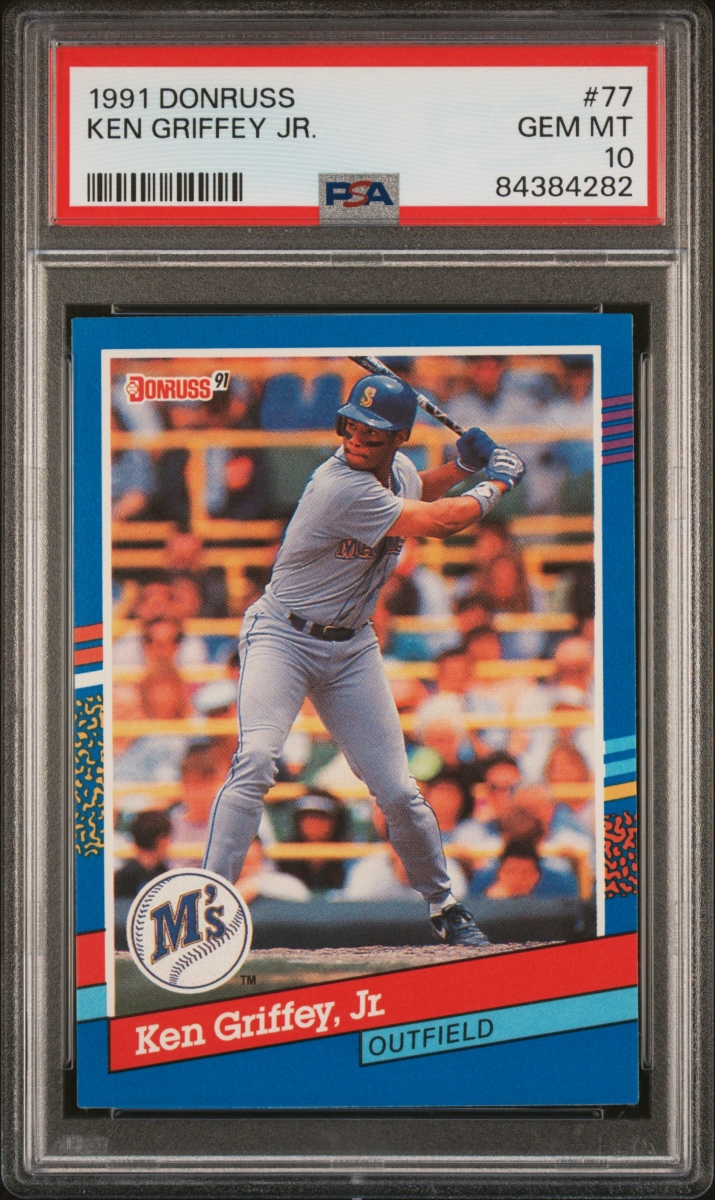 Picture of Powers Sports Memorabilia 114184443 Ken Griffey Jr 1991 Donruss Baseball Card - No.77 Graded PSA 10