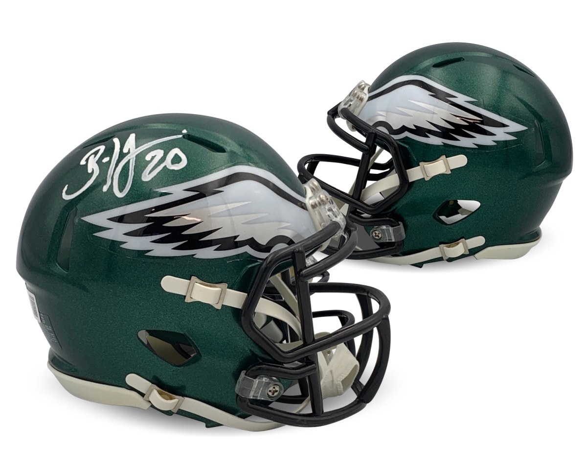 Picture of Powers Sports Memorabilia 114185340 Brian Dawkins Autographed Philadelphia Eagles Signed Football Mini Helmet Beckett COA