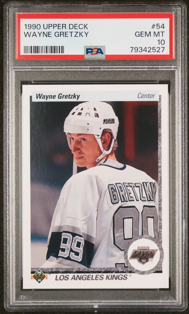 Picture of Powers Sports Memorabilia 114183389 Wayne Gretzky 1990 Upper Deck Hockey Card - No.54 Graded PSA 10